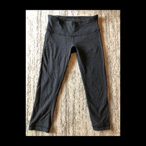 Lululemon crops. Gray heather.